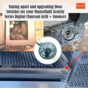 Hopper Lid Switch/Door Switch Replacement 9904190041 for Masterbuilt Gravity Series 560/800/1050 Digital Charcoal Grill+Smoker,3 PCS