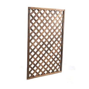 qbzs-yj garden trellis privacy square lattice solid wood garden screen trellis outdoor products wooden grid sheet outdoor climbing frame wooden fence (size : l50cmw3cmh150cm)