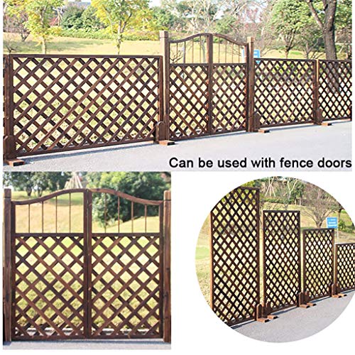 QBZS-YJ Garden Trellis Privacy Square Lattice Solid Wood Garden Screen Trellis Outdoor Products Wooden Grid Sheet Outdoor Climbing Frame Wooden Fence (Size : L50CMW3CMH150CM)