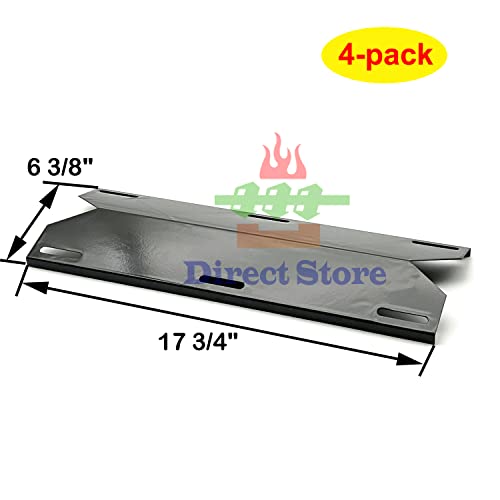 Direct Store Parts Kit DG223 Replacement for Jenn Air Gas Grill Repair Kit Gas Grill Burner and Heat Plate- 3 Pack (Cast Iron Burner + Porcelain Steel Heat Plates)