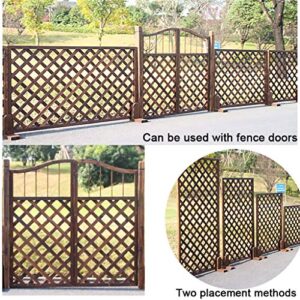 QBZS-YJ Fence Outdoor Courtyard Fence Outdoor Garden Partition Fence Fence Climbing Frame Wood Lattice