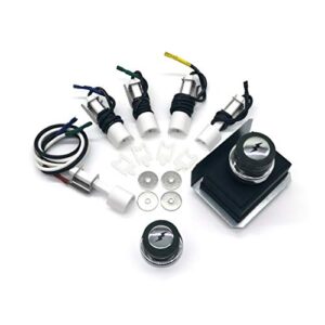 wemeikit 1836-13 7628 7629 universal igniter kit for weber genesis 300 series front-control grills, genesis e/s 310 320 330 starter kit, 65946 65942#part, 4-outlet ignition replacement 88826