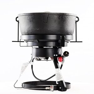 King Kooker 1740 17-1/2-Inch Outdoor Cooker with 10 Gallon Cast Iron Jambalaya Pot Package