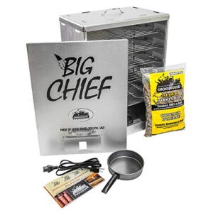 smokehouse products big chief front load smoker , silver , large