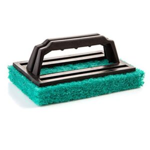 qind waterline scrubber swimming pools sponge brush bathroom with handle sy use household lightweight ergonomic spa boats kitchen scum line clean wet dry(green)