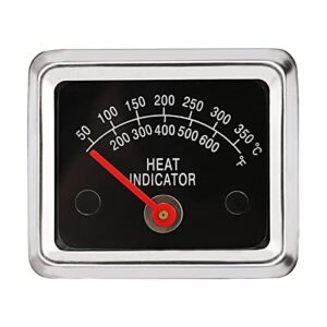 hisencn bbq barbecue stainless steel grill temperature temp gauge thermometer replacement for ducane 30400040, 30400041, 30400042, 30400043, 30400045 meat cooking heat indicator
