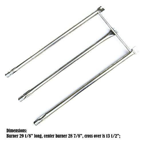 Direct Store Parts DA105 Stainless Steel Burner Replacement for Weber Genesis Platinum 3609 Stainless Steel Burner Tube Set 7506 (Aftermarket Parts)