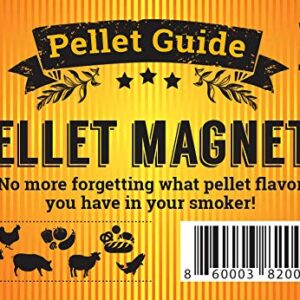 Pellet Label Magnets For Your Pellet Smoker Perfect Accessory For Every Meat Smoker Outdoor Waterproof Magnetic