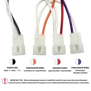 Replacement for Traeger Digital Controller kit, Compatible with Traeger Pellet Wood Pellet Grills, with 7" RTD Temperature Sensor and Igniter Hot Rod Kit