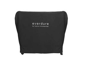 everdure indoor/outdoor furniture cover for mobile prep kitchen, long cover with drawstring closure, waterproof lining and 4 season outdoor kitchen island protection, black, 40.55”l x 22.2”w x 33.5”h