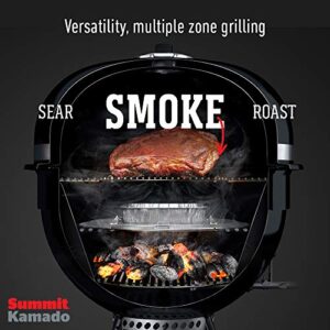 Weber Summit Kamado S6 Charcoal Grilling Center, Black