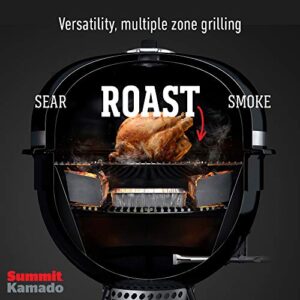 Weber Summit Kamado S6 Charcoal Grilling Center, Black