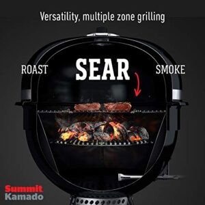 Weber Summit Kamado S6 Charcoal Grilling Center, Black