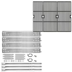 hisencn grill replacement parts for charbroil performance 475 4 burner 463377319 463347017, 463361017, 463673017, 463376018p2, 304 stainless steel grill parts kit and grill grates for charbroil grill