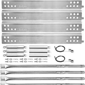 Hisencn Grill Replacement Parts for Charbroil Performance 475 4 Burner 463377319 463347017, 463361017, 463673017, 463376018P2, 304 Stainless Steel Grill Parts Kit and Grill Grates for Charbroil Grill