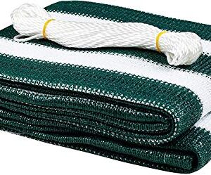 IdeaWorks New Deck & Fence Privacy Durable Waterproof Netting Screen with Grommets and Reinforced Seams (Green)