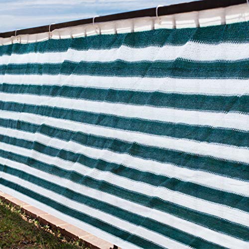 IdeaWorks New Deck & Fence Privacy Durable Waterproof Netting Screen with Grommets and Reinforced Seams (Green)