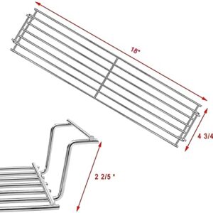 Hisencn 18 inch 69866 Grill Warming Rack, 7635 15.3 inch Flavor Bars for Weber Spirit E210 S210 E220 S220 Gas Grills with Up Front Controls Model