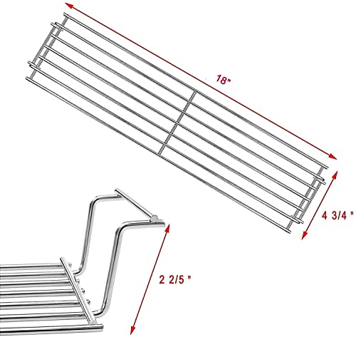 Hisencn 18 inch 69866 Grill Warming Rack, 7635 15.3 inch Flavor Bars for Weber Spirit E210 S210 E220 S220 Gas Grills with Up Front Controls Model