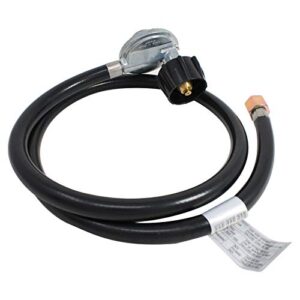 UpStart Components BBQ Gas Grill Propane Regulator Hose Replacement Parts for Weber Summit E-650 LP (2009) - Compatible Barbeque 41 Inch Regulator and Hose