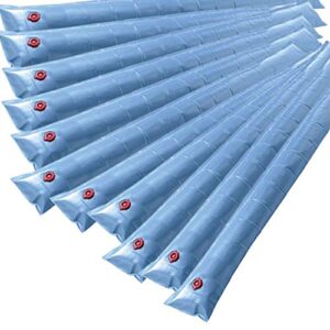 Doheny's Commercial-Grade Water Tubes/Bags for In-Ground Pools | Up to 24-Ga. Super-Duty UV-Protected Vinyl Material (4' Std. Duty 14-Ga. Single Chamber - 12 Pack, Blue)