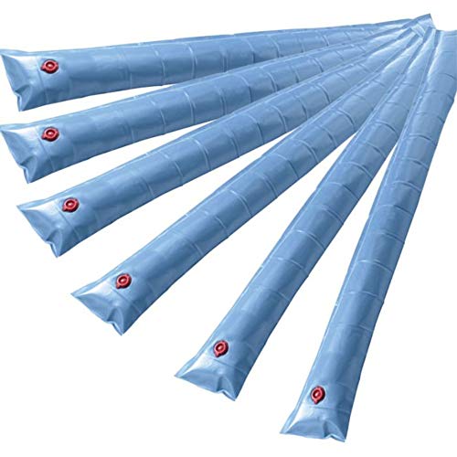 Doheny's Commercial-Grade Water Tubes/Bags for In-Ground Pools | Up to 24-Ga. Super-Duty UV-Protected Vinyl Material (4' Std. Duty 14-Ga. Single Chamber - 12 Pack, Blue)