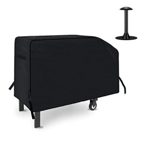 nexcover 28 inch griddle cover | for blackstone 28 inch 2 burner griddle cooking station | waterproof heavy duty gas grill cover | 600d polyester anti-uv canvas flat top bbq cover with support pole.