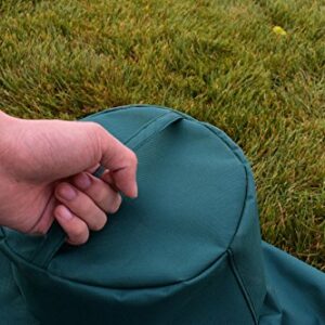 Mini Lustrous Cover for Large Big Green Egg, Heavy Duty Ceramic Grill Cover - Premium Outdoor Grill Cover with Durable and Water Resistant Fabric, Large