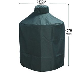 Mini Lustrous Cover for Large Big Green Egg, Heavy Duty Ceramic Grill Cover - Premium Outdoor Grill Cover with Durable and Water Resistant Fabric, Large
