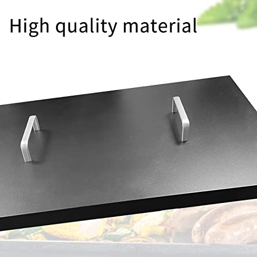 Griddle Lid Hard Cover with Handle for Blackstone 36 Inch, Durable Waterproof Flat Top Lid with Hanging Hooks Fits 36” Front or Rear Grease Griddle Black Stone Grill Cover Outdoor BBQ Accessories