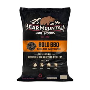 bear mountain premium bbq woods craft blend bold bbq, 20 pound bag