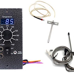 Unifit Universal Digital Temperature Control Panel Kit Replacement Parts for Traeger Pro 20/22/34 Series Wood Pellet Smoker Grills, Including Sensor and Meat Probe