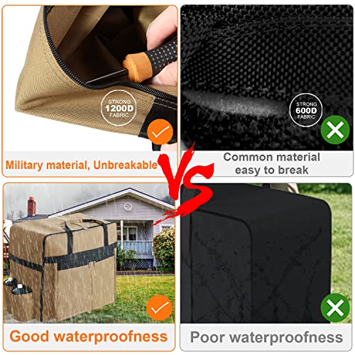 Griddle Cover for Blackstone 17"/22" Griddle, Blackstone Griddle Cover Storable Griddle with Hood and Stand, Grill Cover Large Capacity, Military Fabrics Thick, Waterproof and Wear Resistant, Only Bag