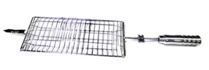 oca-brazil fish & vegetable basket – skewer for bbq 28″ – professional grade