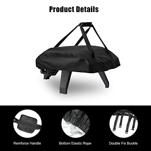 Ooni Koda 12 Pizza Oven Carry Cover Bag, Durable Waterproof Gas Powered Pizza Oven Cover for Outdoor Compatible with Ooni Koda 12 Gas Powered Pizza Oven (Black)