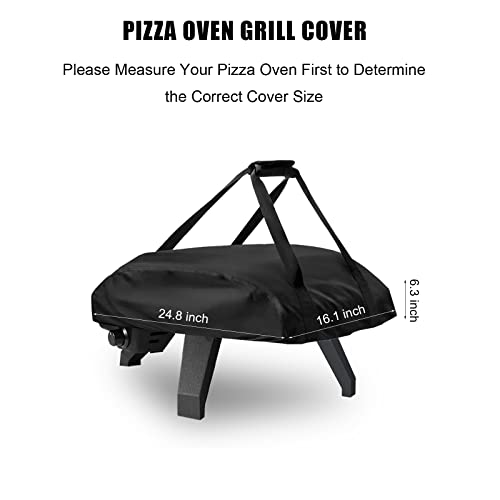 Ooni Koda 12 Pizza Oven Carry Cover Bag, Durable Waterproof Gas Powered Pizza Oven Cover for Outdoor Compatible with Ooni Koda 12 Gas Powered Pizza Oven (Black)