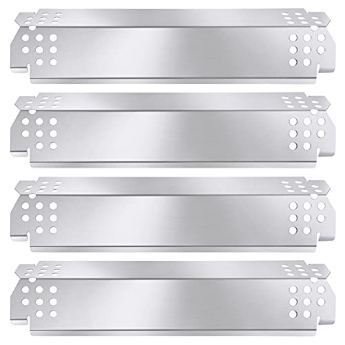 Grill Heat Plate Parts for Home Depot Nexgrill 720-0830H, 720-0888N, 720-0888, 720-0864, 720-0896B, Stainless Steel Grill Heat Tent, Burner Cover, Flame Tamer for 4 Burner Members Mark 720-0830G