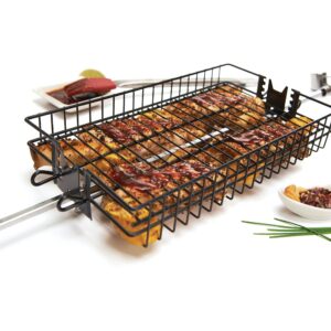 Onward Manufacturing Company Non-Stick Flat Spit Rotisserie Grill Basket