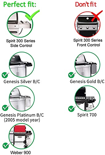 YIHAM 7508 304SS Burner Tube Kit for Weber Genesis Silver & Gold B/C, Weber Spirit 700, Spirit E310 E320, Spirit 300 with Side Control (2007-2012) Grill Replacement Parts 28 1/8 Inch LW828