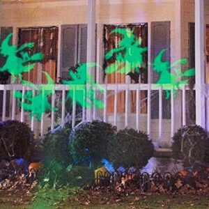 Lightshow Strobing LED Halloween Chasing Chasing Green Witch Strobe Spotlight Whirl-a-Motion