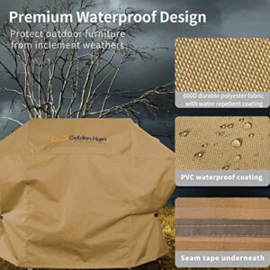 Outdoor Patio Furniture Grill Cover 58 Inch, 58" Wx24 Dx48 H, Golden Horn