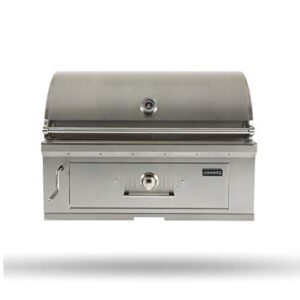 Coyote 36-Inch Built-in Charcoal Grill - C1CH36, Stainless Steel, 875 sq. in. Cooking Area