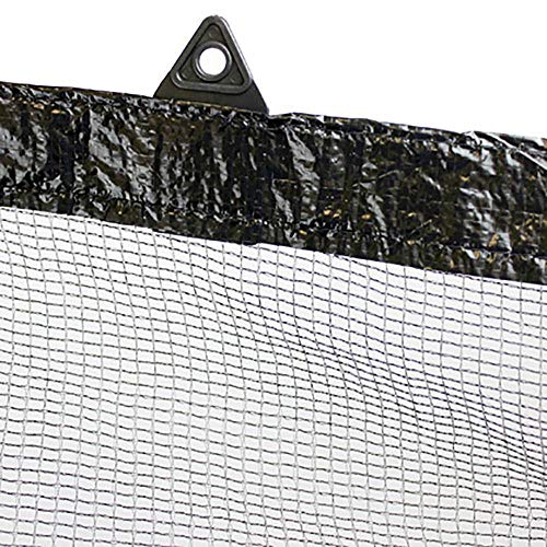 Swimline CO924 24' Round Above Ground Swimming Pool Debris Leaf Net Cover for Winter, Includes Cable, Tarp Ties, and Ratchet, Cover Accessory Only