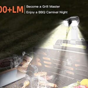 LED Grill Light for Outdoor BBQ - Father's Day Gifts for Dad, Personalized Birthday Gifts for Men Women Husband Grandpa, Cool Gadgets Super Bright Dual Head Grilling Accessories Fit for Grill Handle