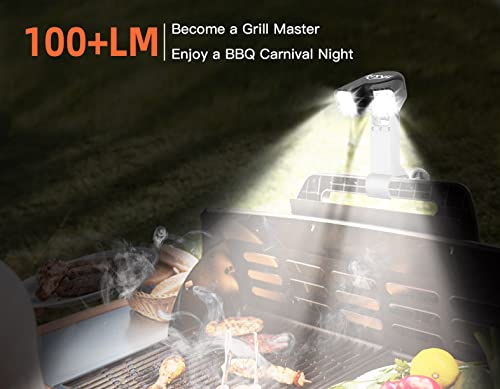 LED Grill Light for Outdoor BBQ - Father's Day Gifts for Dad, Personalized Birthday Gifts for Men Women Husband Grandpa, Cool Gadgets Super Bright Dual Head Grilling Accessories Fit for Grill Handle