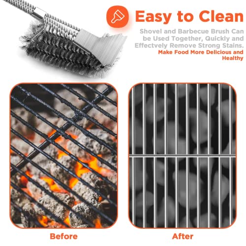 Grill Brush, BBQ Grill Brush Bristle Free, Grill Scraper for Outdoor Grill, Grill Brush Tools for Outdoor Grilling Accessories,BBQ Brush for Grill Cleaning