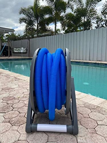 SmartClear SPAGHR001 Swimming Pool Storage Reel – Hose Not Included – Lightweight, Durable Design, Chemical and Weather-Resistant, Grey