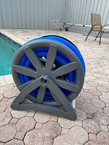 SmartClear SPAGHR001 Swimming Pool Storage Reel – Hose Not Included – Lightweight, Durable Design, Chemical and Weather-Resistant, Grey