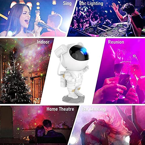 Space Buddy Projector Light, Pleshy Spacebuddy Projector, Space Buddy Pleshyco, Astronaut Star Projector Galaxy Light with Remote Control (E)
