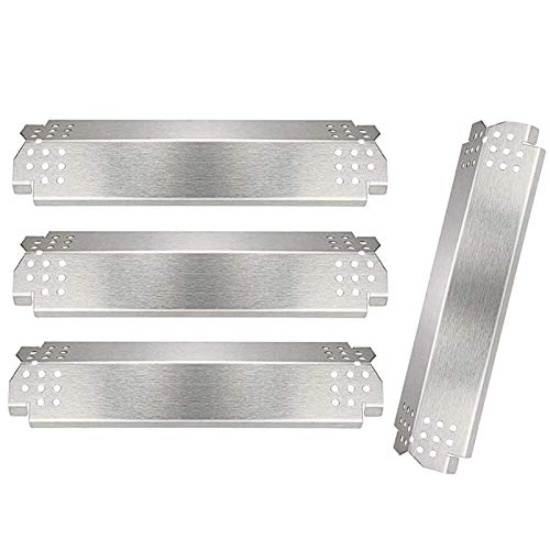 Adviace Grill Replacement Parts for Nexgrill 720-0830H, 720-0864, 720-0864M Gas Grills, 4 Pack Stainless Steel Grill Heat Plates Shield Tent, Burner Cover for Home Depot Nexgrill 4 Burner 720-0830H